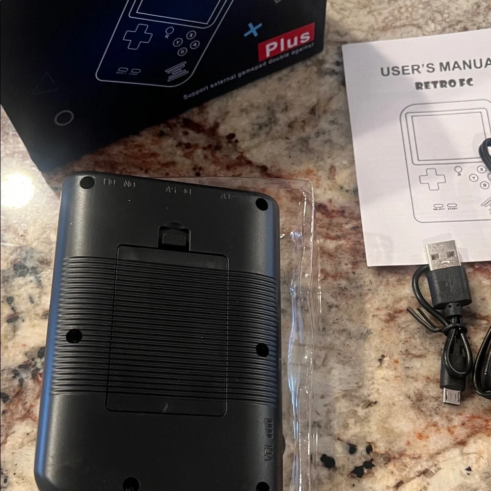 Black Handheld Game Console